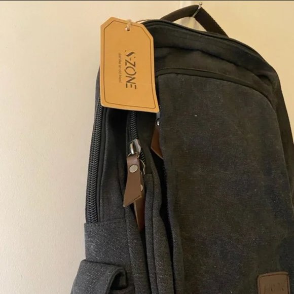 NWT S-Zone Sling Backpack in Dark Grey Canvas - Picture 11 of 12